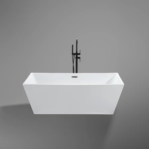 CUBE freestanding bathtub, white, 170x75x58 cm