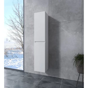 Burgundy White Bathroom Cabinet