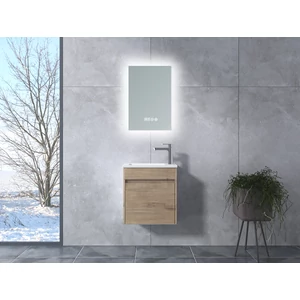 Zamora Sonoma bathroom cabinet with sink and LED mirror