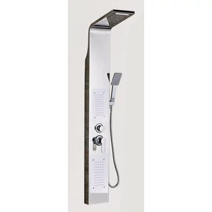 Denver Silver shower panel, stainless steel BS