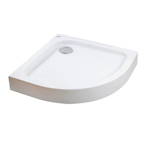 Almagro 80x80x13.5 cm curved acrylic shower tray with siphon