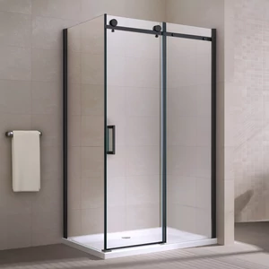 Milano Duo Black shower cabin 80x120, 195cm, 8mm, NANO