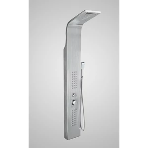 Alegre Silver shower panel, stainless steel