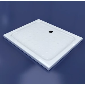 Dotty 80x100x5 cm square, rectangular, acrylic shower tray with siphon