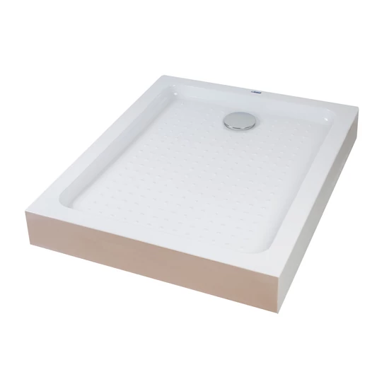 Almagro 80x100x13.5 cm square, rectangular, acrylic shower tray with siphon