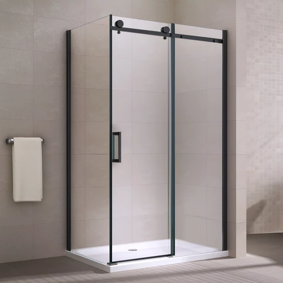 Milano Duo Black shower cabin 80x120, 195cm, 8mm, NANO