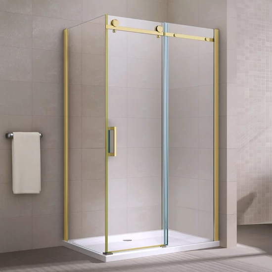 Milano Duo Gold shower cabin 80x120, 195cm, 8mm, NANO