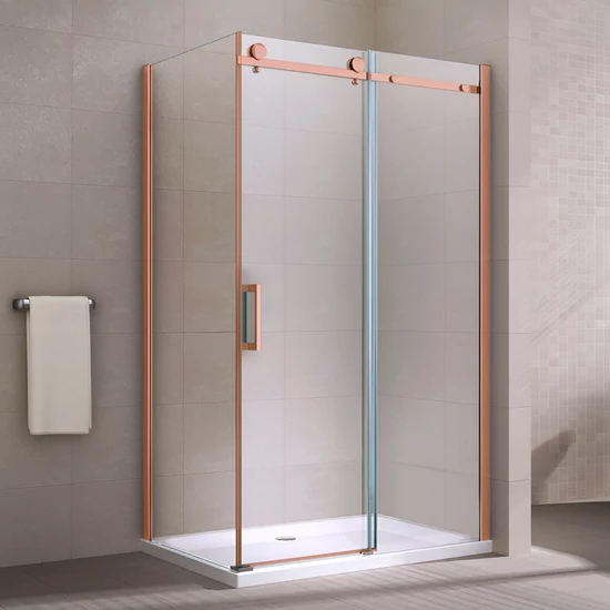 Milano Duo Rose Gold shower cabin 80x120, 195cm, 8mm, NANO