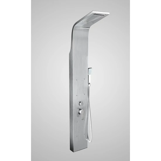 Bologna Silver shower panel, stainless steel