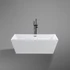 CUBE freestanding bathtub, white, 170x75x58 cm