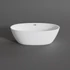 OVAL freestanding bathtub, white, 155x80x58 cm