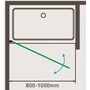 Picture 3/5 -Madeira 70 swing shower door, without nano, 190cm, 5mm