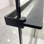Picture 3/7 -Rochelle Black shower shelf and towel holder for shower wall, 140 cm