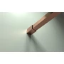 Picture 4/7 -Rochelle Rose Gold shower shelf and towel holder for shower wall, 80 cm