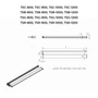 Picture 7/7 -Rochelle Black shower shelf and towel holder for shower wall, 140 cm