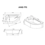 Picture 6/9 -Nizza asymmetrical bathtub, left 170x100 cm