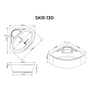 Picture 5/8 -Rio symmetrical bathtub 130x130 cm