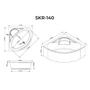 Picture 5/8 -Rio symmetrical bathtub 140x140 cm