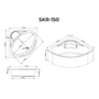 Picture 5/8 -Rio symmetrical bathtub 150x150 cm