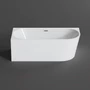 Picture 1/4 -CORNER semi-freestanding bathtub, corner, left, white, 150x75x58 cm