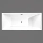 Picture 3/4 -CUBE freestanding bathtub, white, 170x75x58 cm