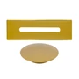Picture 1/6 -Steel overflow and drain cover set for freestanding bathtub, gold
