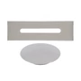 Picture 1/6 -Steel overflow and drain cover set for freestanding bathtub, silver