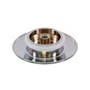 Picture 5/6 -Steel overflow and drain cover set for freestanding bathtub, silver
