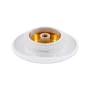 Picture 5/6 -Steel overflow and drain cover set for freestanding bathtub, white