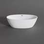 Picture 1/4 -OVAL freestanding bathtub, white, 155x80x58 cm