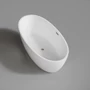 Picture 2/4 -OVAL freestanding bathtub, white, 155x80x58 cm