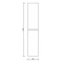 Picture 5/5 -Burgundy Sonoma Bathroom Cabinet