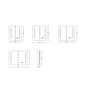 Picture 3/3 -Sevilla White two-door mirrored wardrobe with LED lighting 60 cm