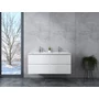 Picture 1/3 -Dijon White bathroom cabinet with sink 120cm
