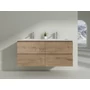 Picture 1/3 -Dijon Sonoma bathroom cabinet with sink 120cm