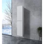 Picture 1/5 -Burgundy White Bathroom Cabinet
