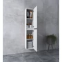 Picture 2/5 -Burgundy White Bathroom Cabinet