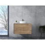 Picture 1/3 -Genova Sonoma bathroom cabinet with washbasin 60 cm