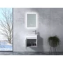 Picture 2/3 -Zamora White bathroom cabinet with sink and LED mirror