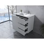 Picture 2/3 -Torino White bathroom cabinet with sink 60cm