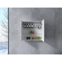 Picture 2/3 -Sevilla White two-door mirrored wardrobe with LED lighting 60 cm