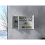 Picture 2/3 -Vicenza White three-door mirrored wardrobe with LED lighting 100 cm