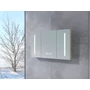 Picture 1/3 -Vicenza Sonoma three-door mirrored wardrobe with LED lighting 100 cm