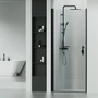 Picture 4/4 -Madeira Black 80 swing shower door, 190cm, 6mm, NANO