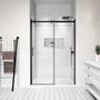 Picture 1/4 -Milano Black sliding shower door, 120x195cm, 8mm, NANO