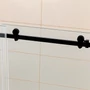 Picture 2/4 -Milano Black sliding shower door, 120x195cm, 8mm, NANO