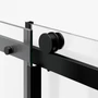 Picture 3/4 -Milano Black sliding shower door, 120x195cm, 8mm, NANO