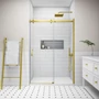 Picture 1/4 -Milano Gold sliding shower door, 120x195cm, 8mm, NANO