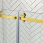 Picture 2/4 -Milano Gold sliding shower door, 120x195cm, 8mm, NANO