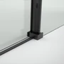 Picture 5/7 -Belvero Black 120 sliding shower door, 195cm, 6mm, NANO